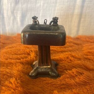 Vintage Miniature Metal Sink